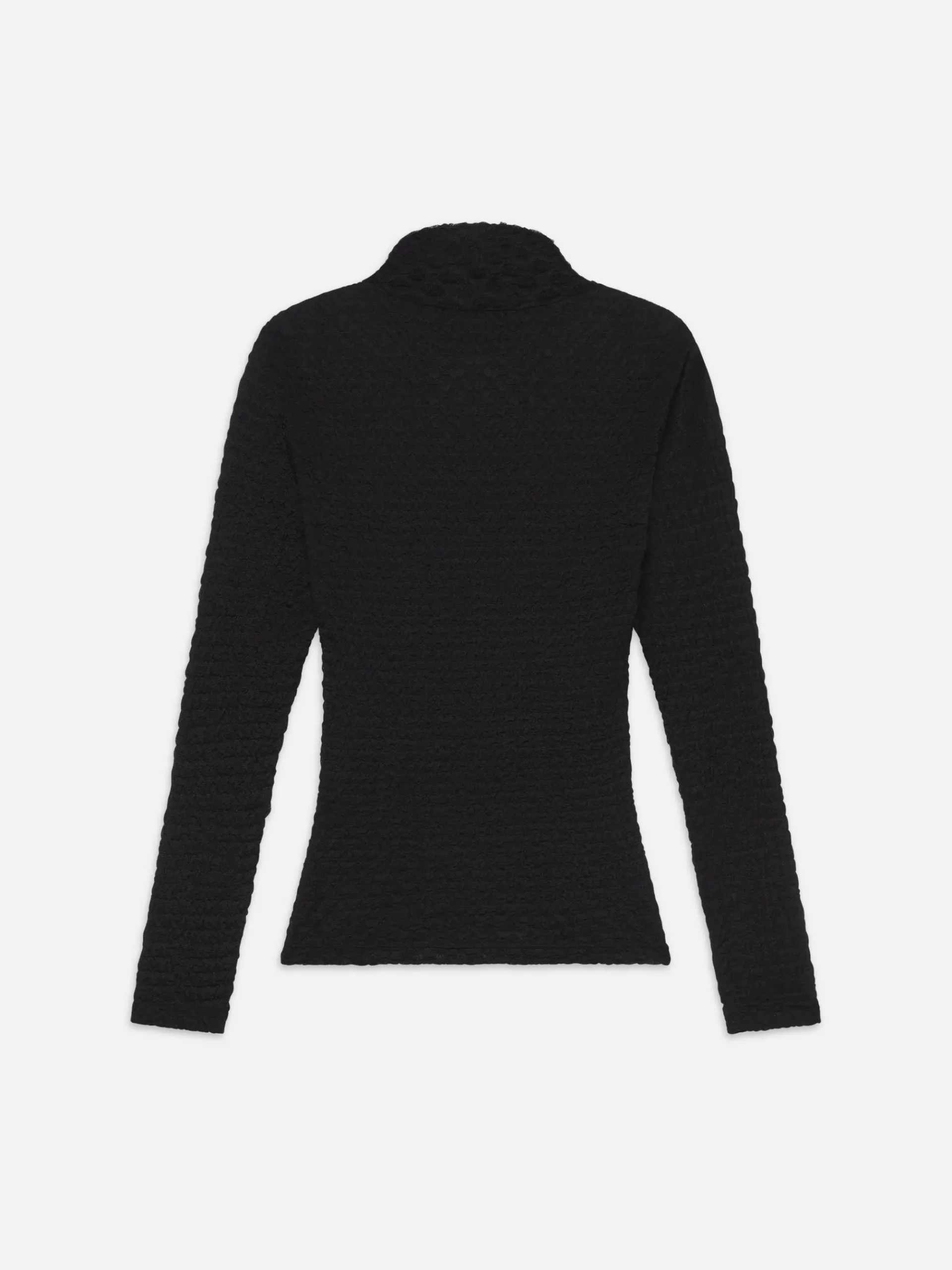 Women FRAME Mesh Lace Turtleneck in