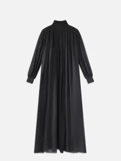 Women FRAME Pleated Column Maxi in