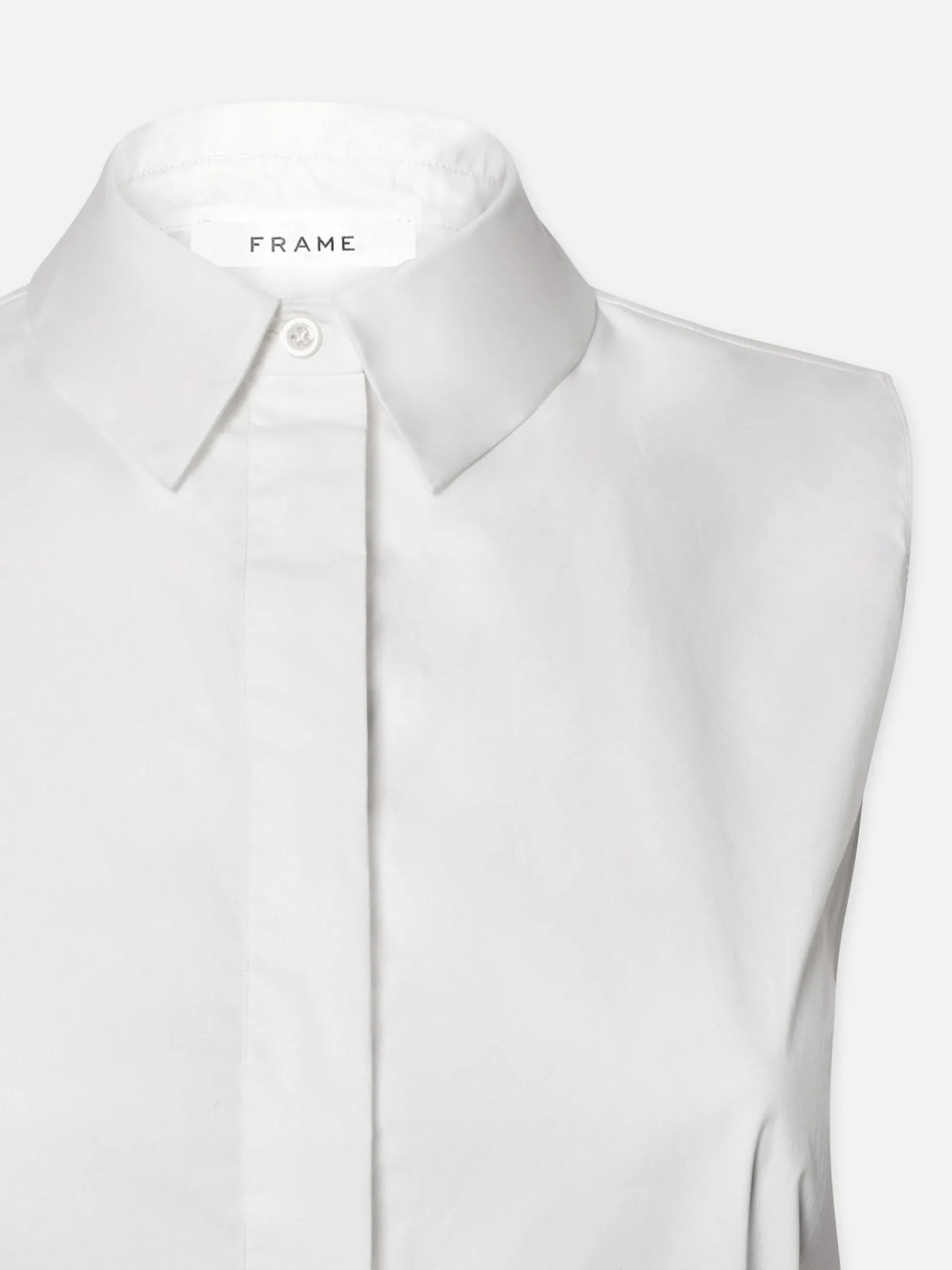 Women FRAME Pleated Sleeveless Shirt in