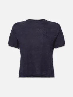 Women FRAME Pocket Crew Tee in