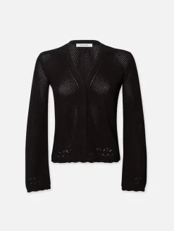 Women FRAME Pointelle Cardi in