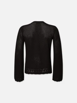 Women FRAME Pointelle Cardi in
