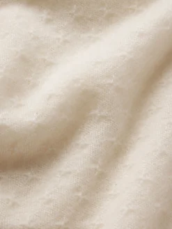 Women FRAME Pointelle Puff Sleeve Sweater in