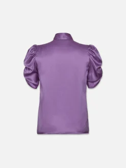 Women FRAME Puff Sleeve Blouse in