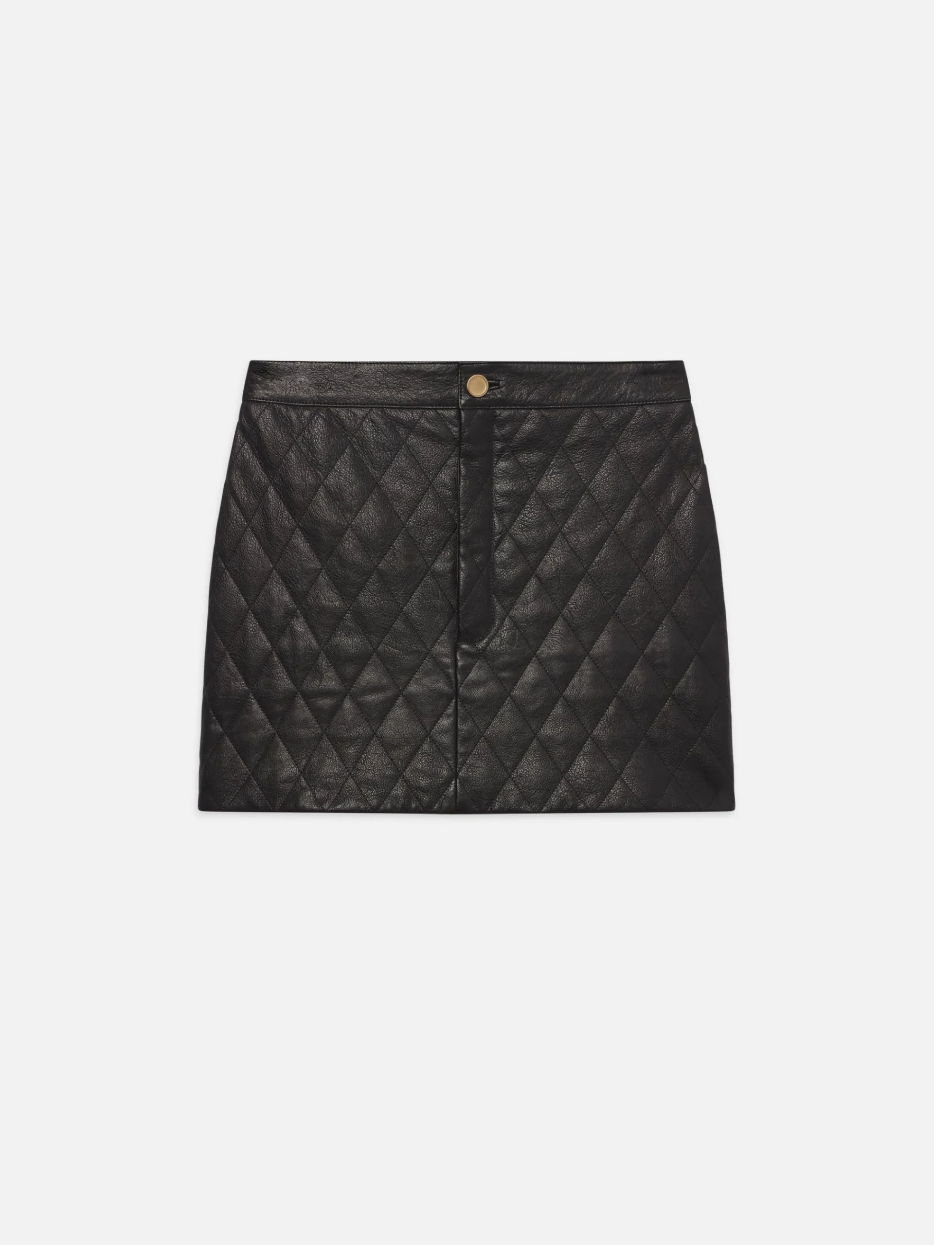 Women FRAME Quilted Leather Skirt in