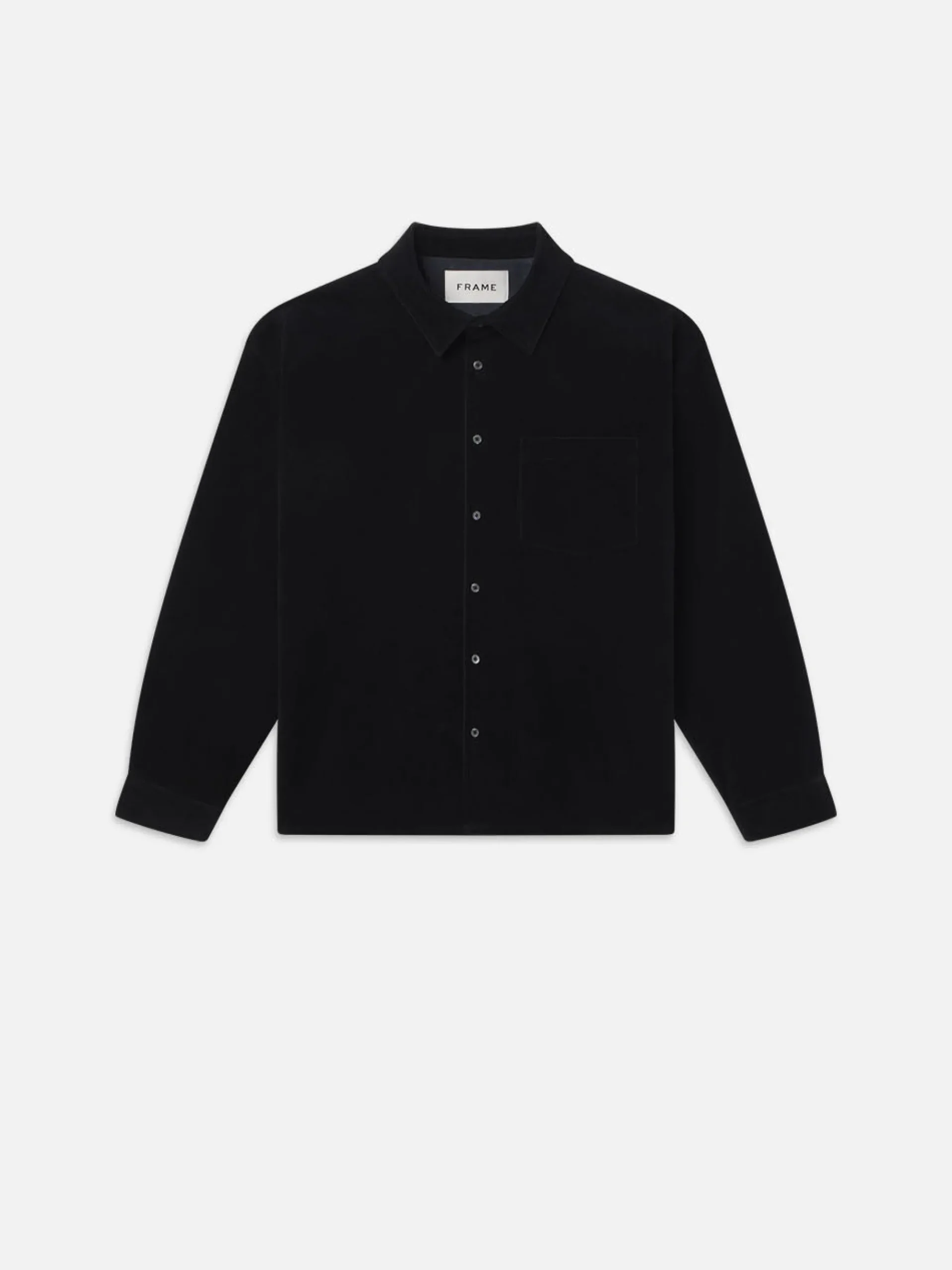 FRAME Relaxed Corduroy Overshirt in Dark Navy
