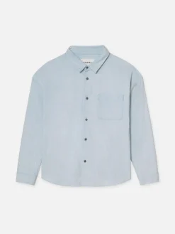FRAME Relaxed Denim Shirt in Southern Ocean