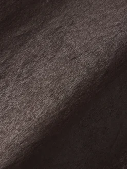 Women FRAME Relaxed Leather Trouser in Chocolate Brown