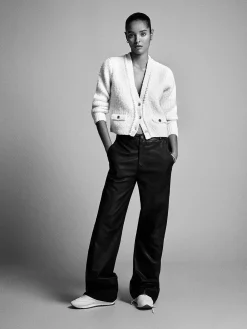 Women FRAME Relaxed Leather Trouser in