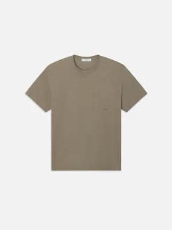 FRAME Relaxed Tee in Light Olive