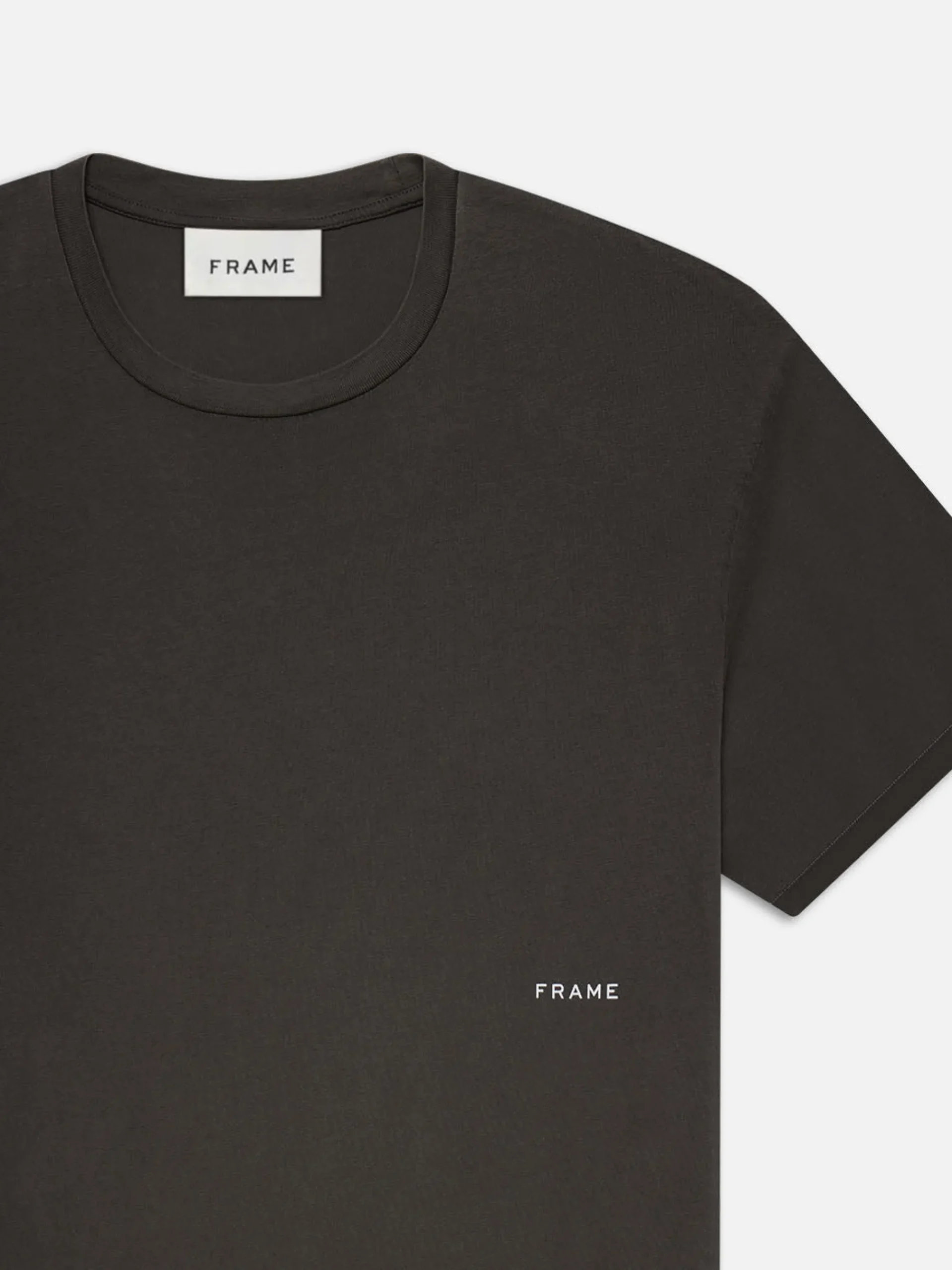 FRAME Relaxed Tee in Washed Anthracite