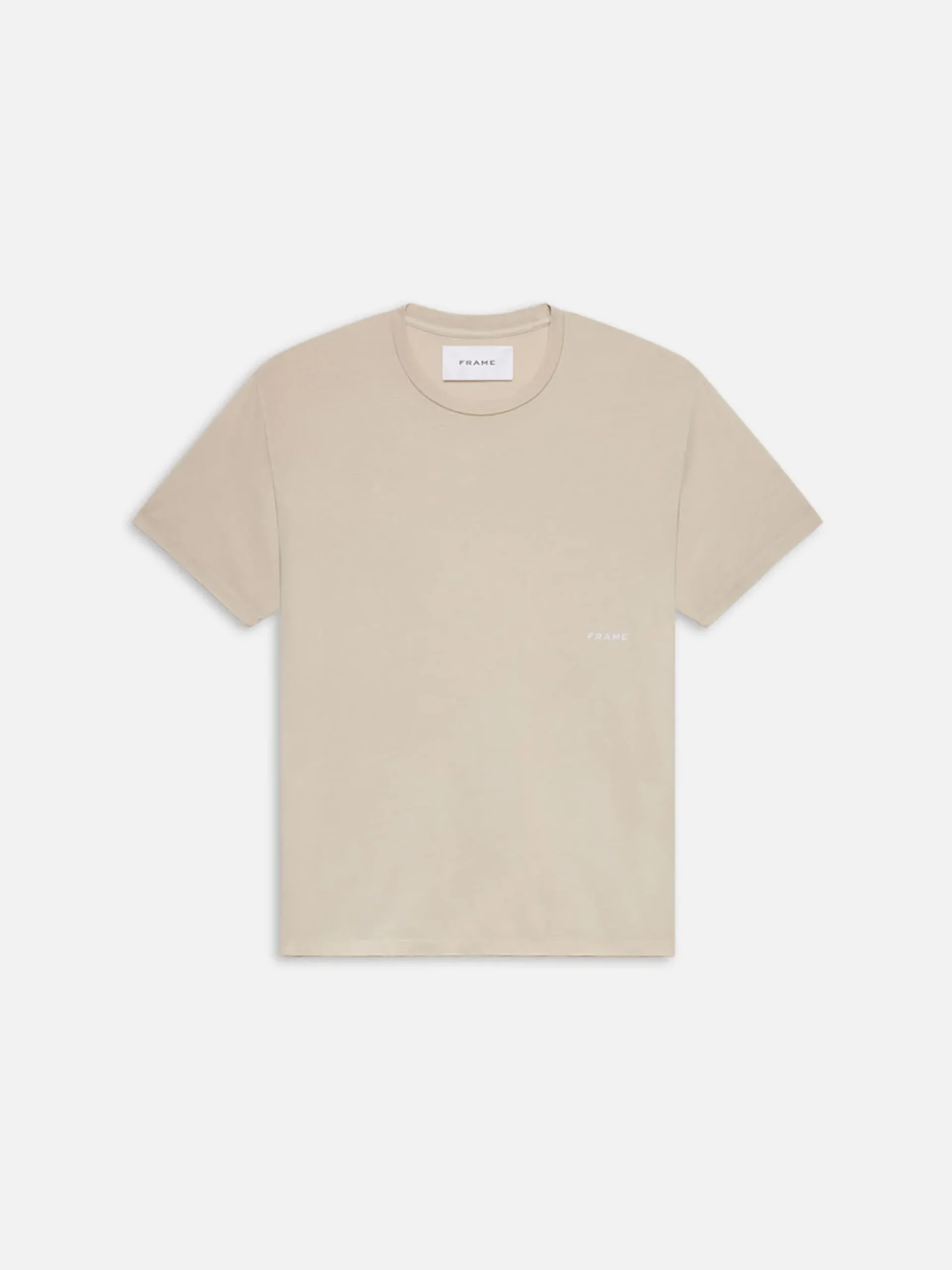 FRAME Relaxed Tee in Washed Off White