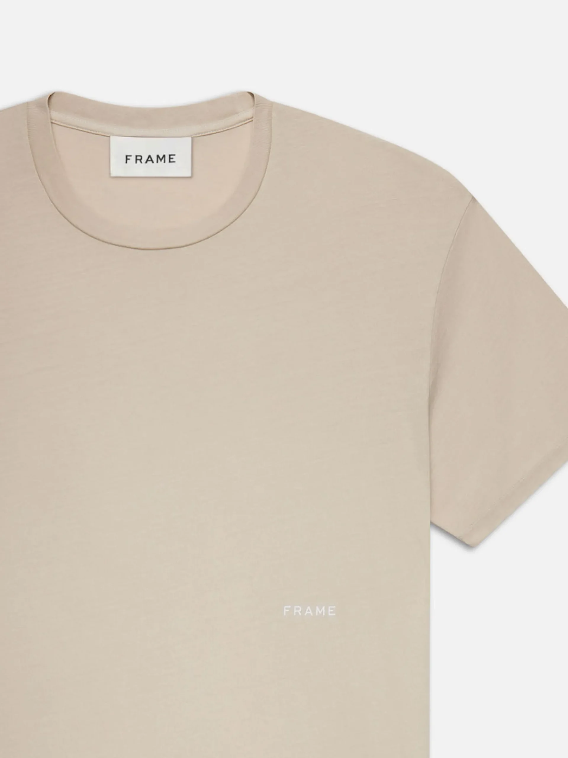 FRAME Relaxed Tee in Washed Off White