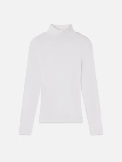 Women FRAME Rib Turtleneck in