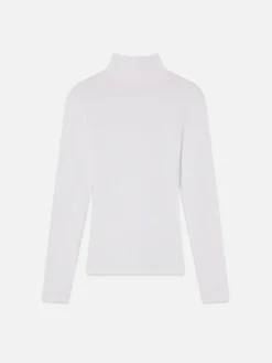 Women FRAME Rib Turtleneck in