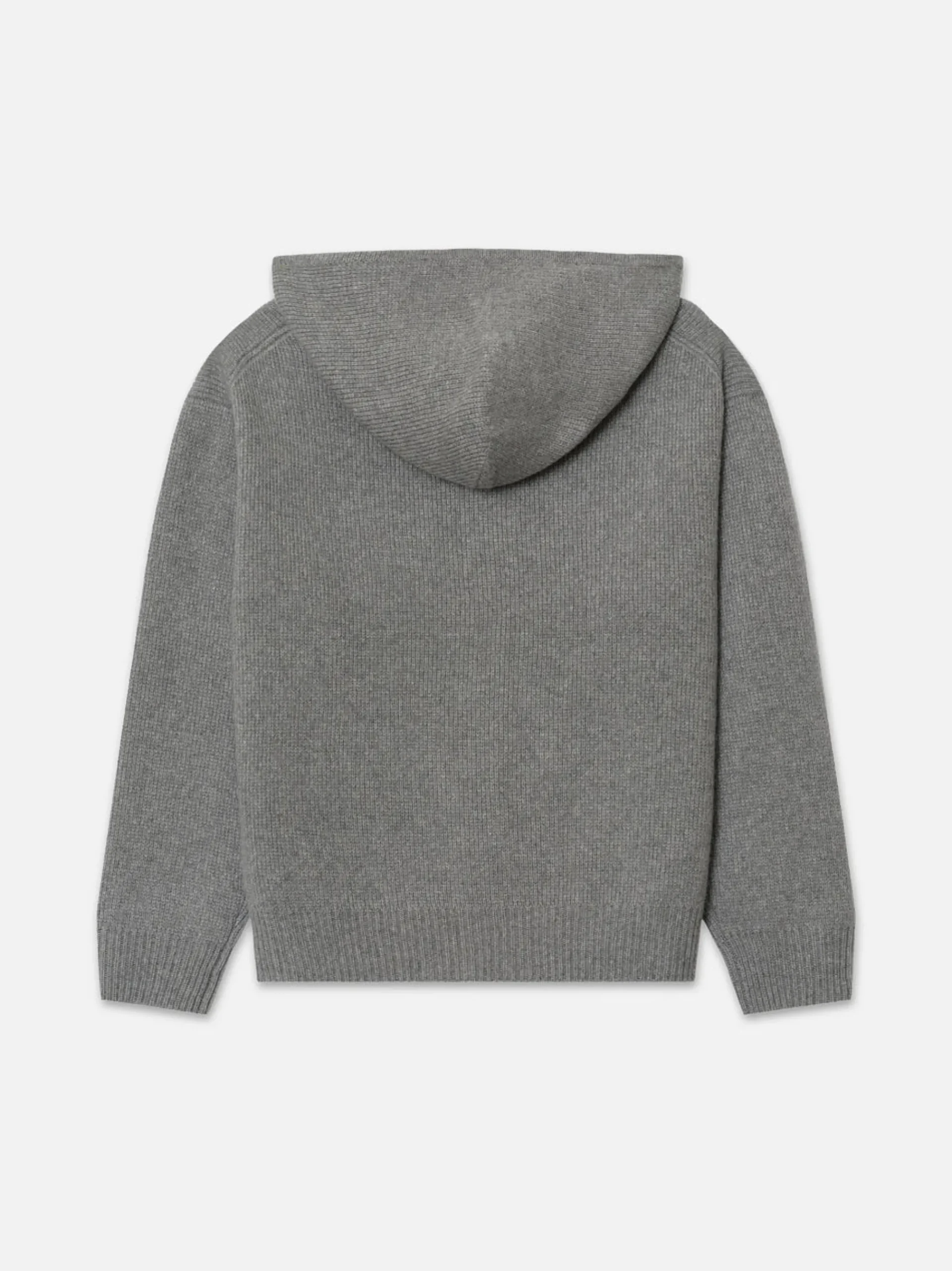 FRAME Ritz Men's Cashmere Full Zip Hoodie in Warm Gray