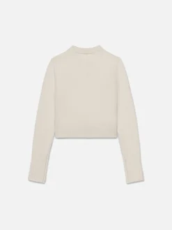 Women FRAME Ritz Women's Cashmere Sweater in Off White
