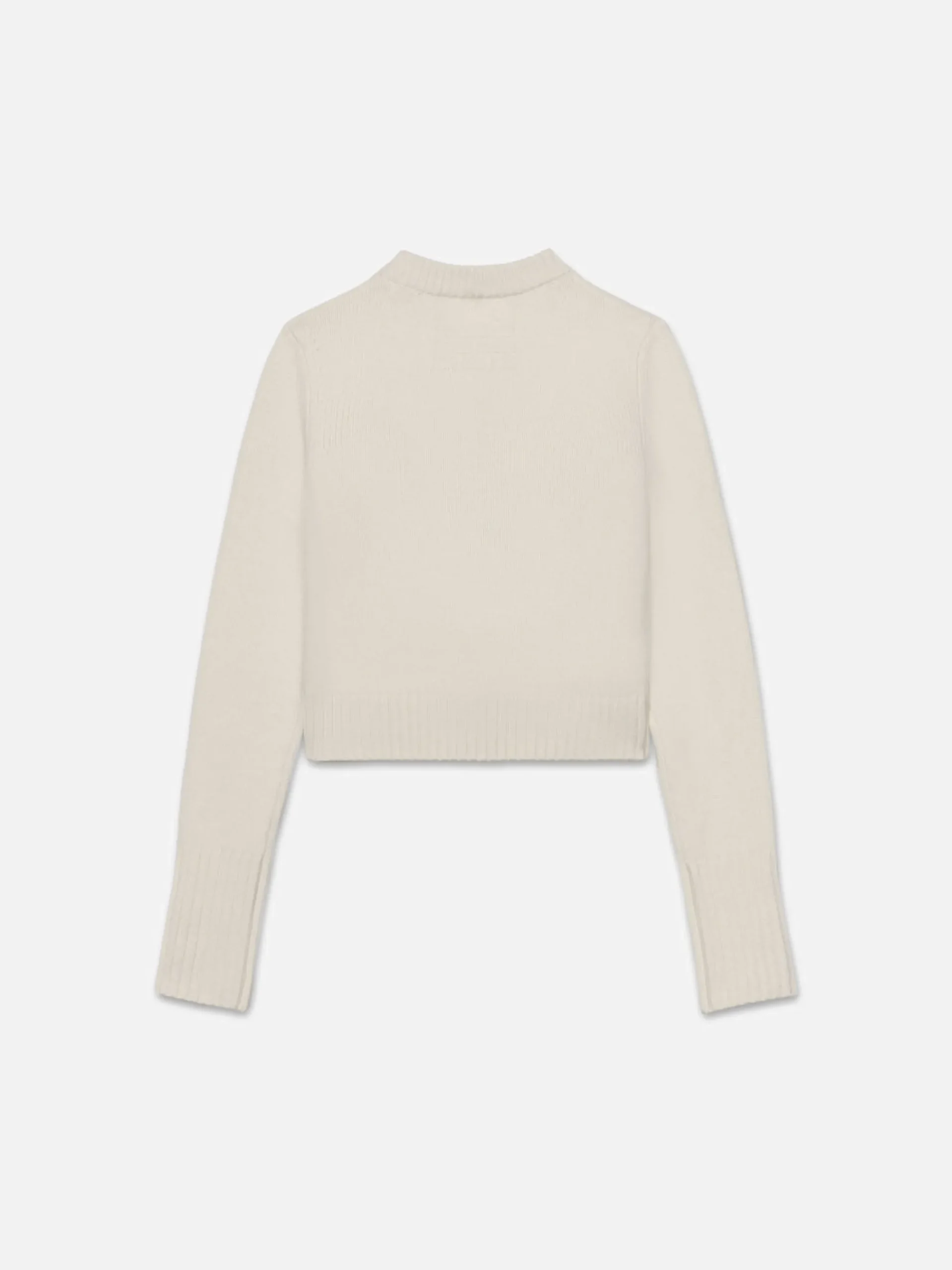 Women FRAME Ritz Women's Cashmere Sweater in Off White