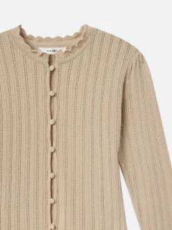 Women FRAME Ruffle Neck Cardi in