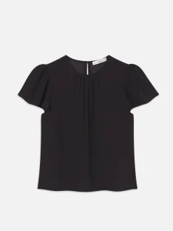 Women FRAME Ruffle Sleeve Blouse in