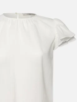 Women FRAME Ruffle Sleeve Blouse in
