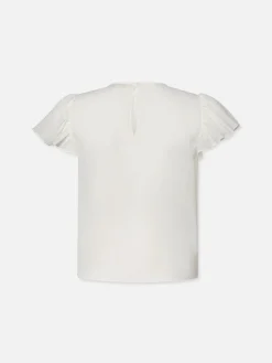 Women FRAME Ruffle Sleeve Blouse in