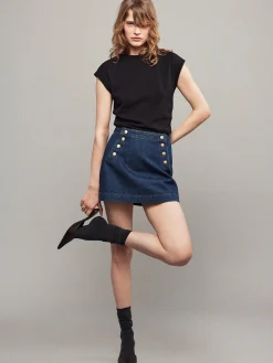 Women FRAME Sailor Snap Skirt in