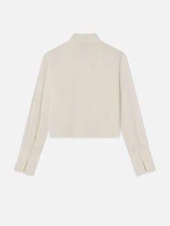 Women FRAME Shawl Collar Blouse in