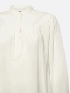 Women FRAME Shirred Popover Blouse in