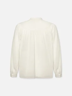 Women FRAME Shirred Popover Blouse in