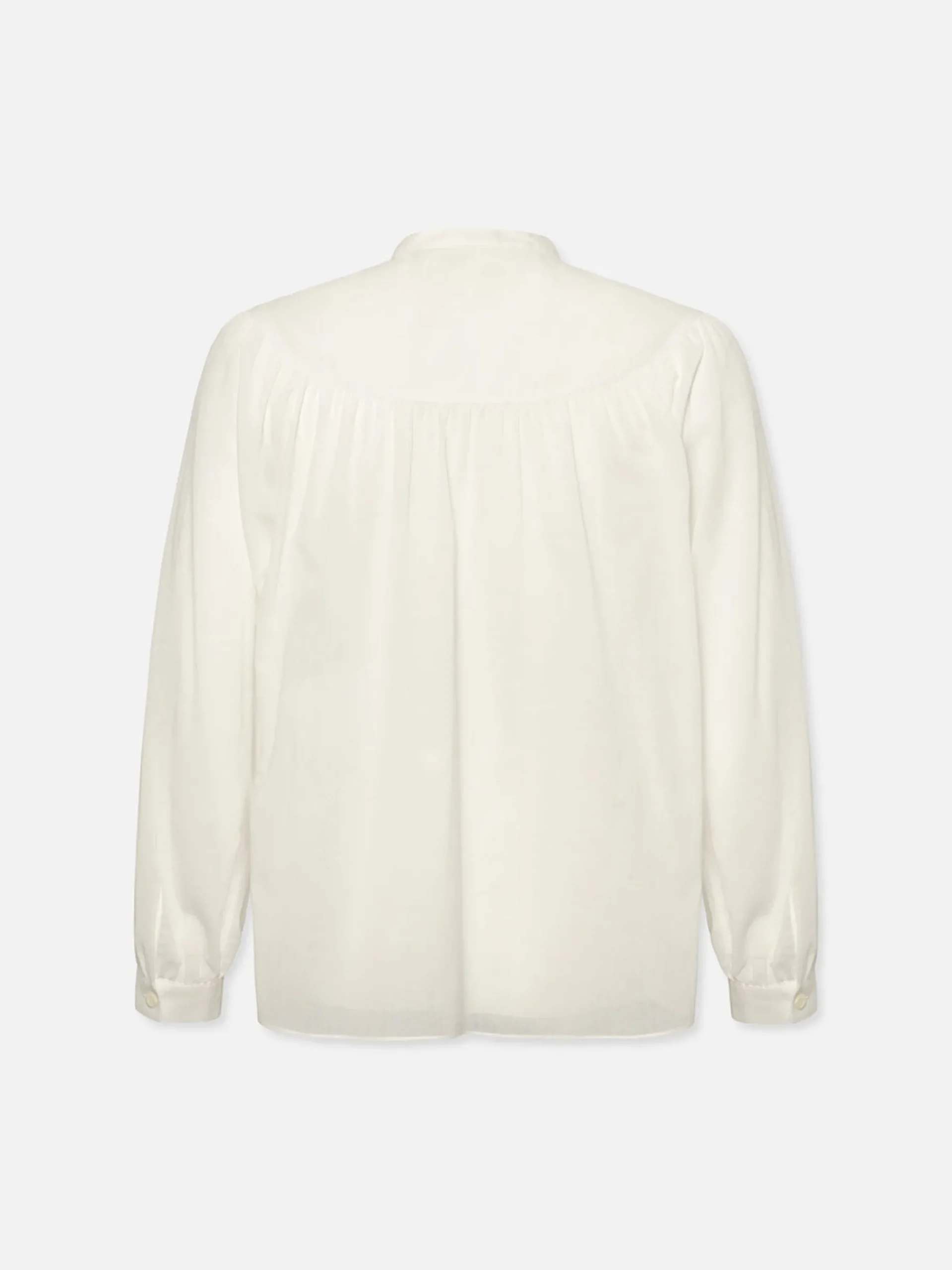 Women FRAME Shirred Popover Blouse in