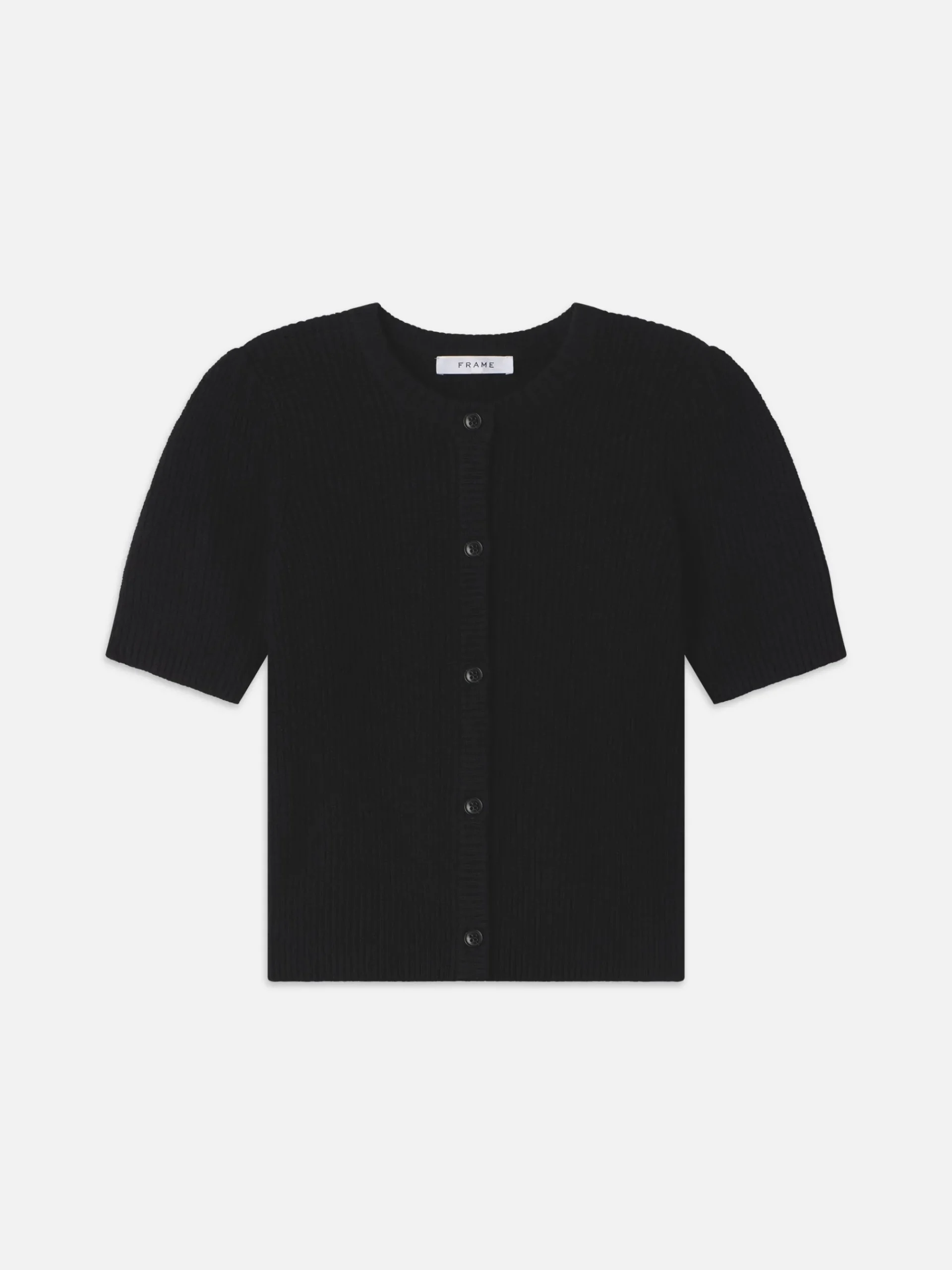 Women FRAME Shrunken Short Sleeve Cardi in