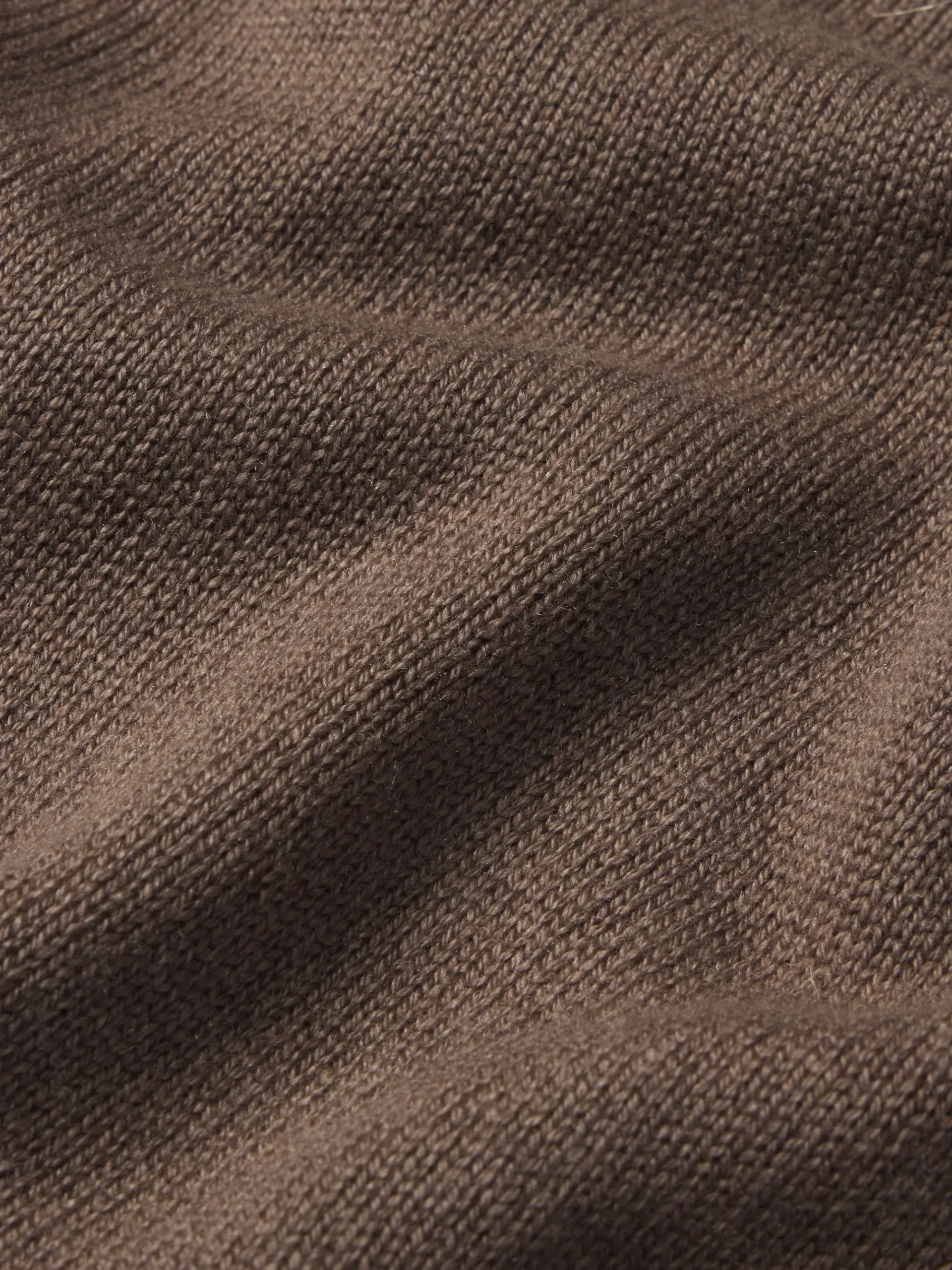 FRAME Silk Blend Polo Sweater in Soft Mocha