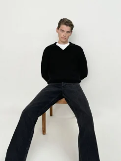 FRAME Silk Blend Polo Sweater in