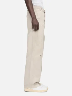 FRAME Skater Jean in Beach Sand Rips