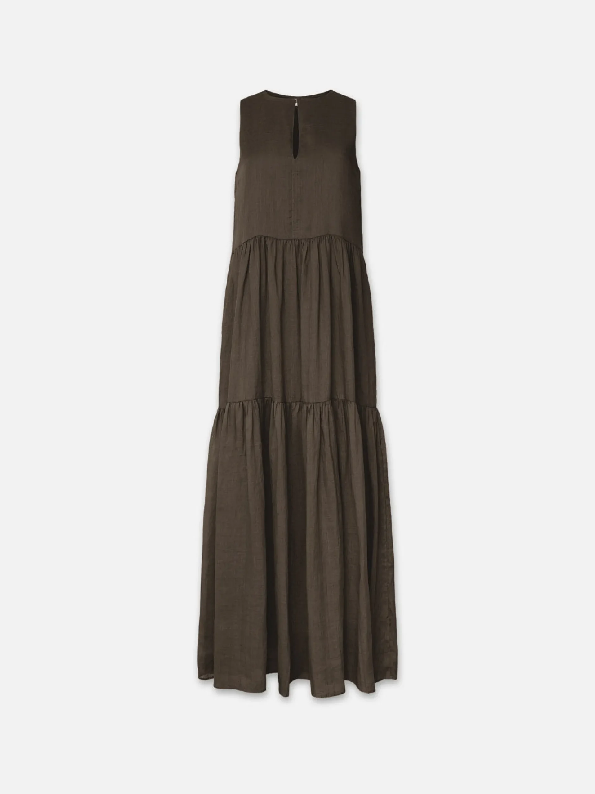 Women FRAME Sleeveless Tiered Maxi in