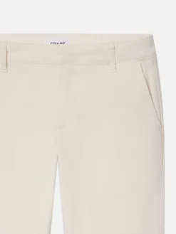 FRAME Slim Chino in White Canvas