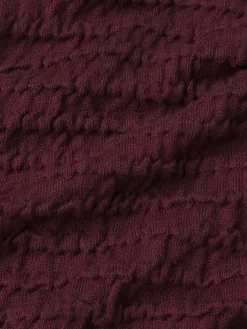 Women FRAME Smocked Long Sleeve Crewneck in