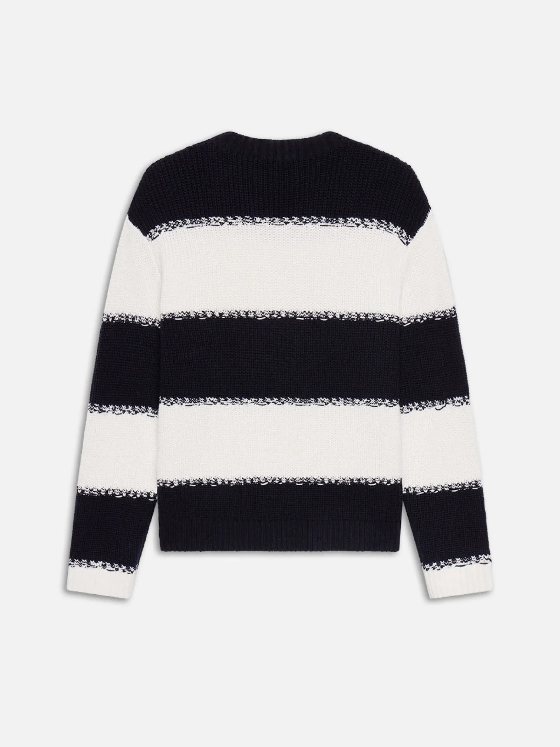 FRAME Striped Sweater in Dark Navy Stripe