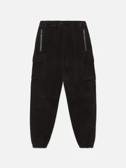FRAME Suede Cargo Jogger in