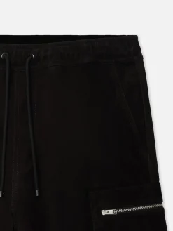 FRAME Suede Cargo Shorts in