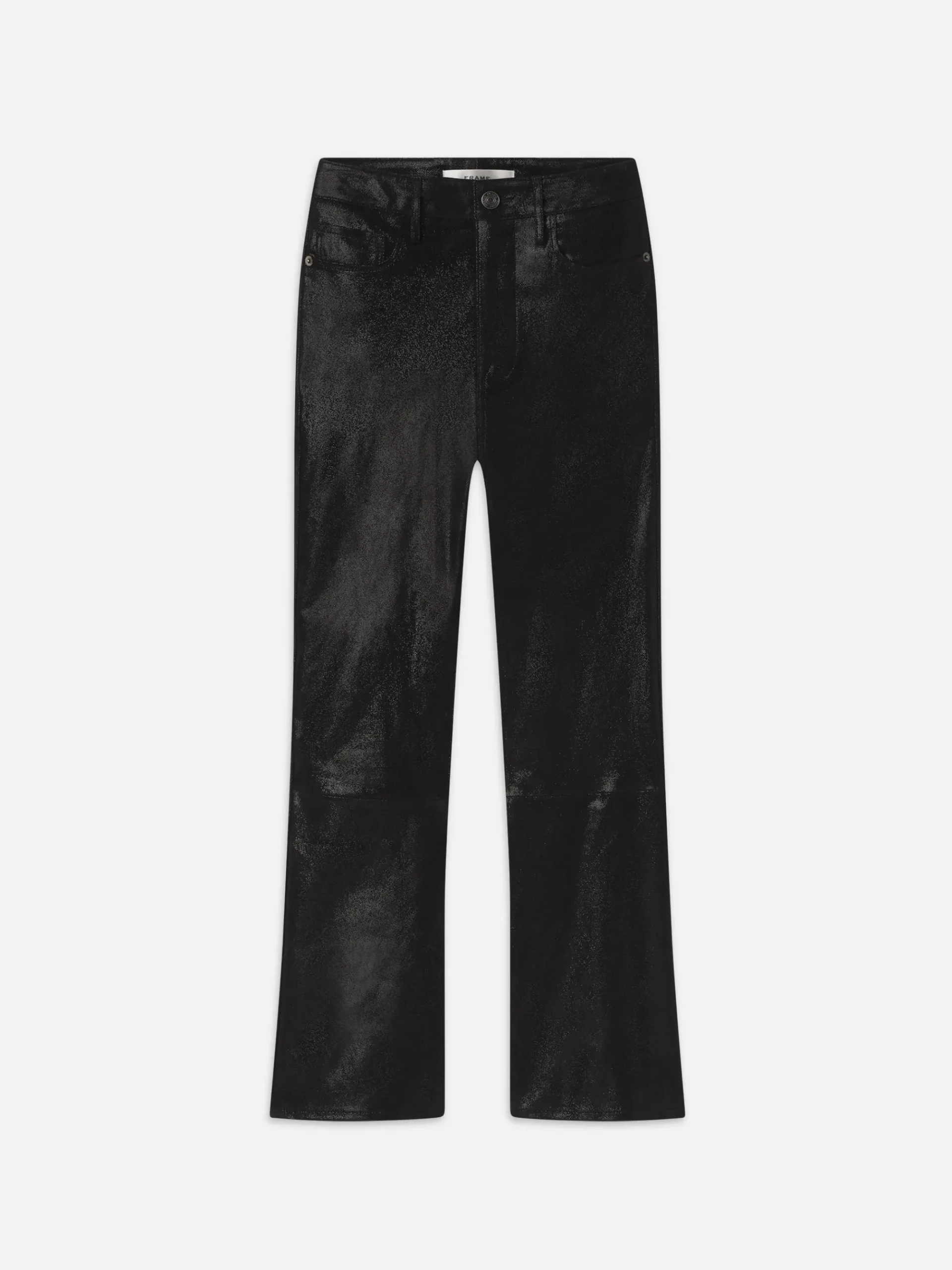 Women FRAME Suede Le Crop Mini Boot in Black Multi