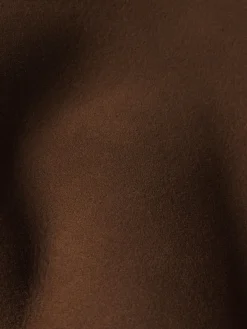 FRAME Suede Shearling Bomber in Dark Camel