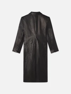 Women FRAME Tailored Leather Coat in