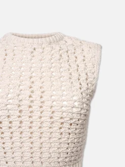 Women FRAME Tape Yarn Sweater Vest in