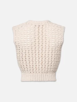 Women FRAME Tape Yarn Sweater Vest in