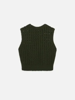 Women FRAME Tape Yarn Sweater Vest in