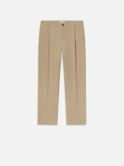 FRAME Tapered Pleated Trousers in