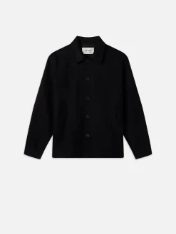 FRAME Textured Overshirt Jacket in