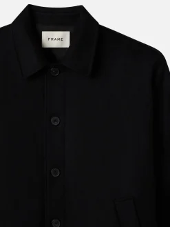 FRAME Textured Overshirt Jacket in